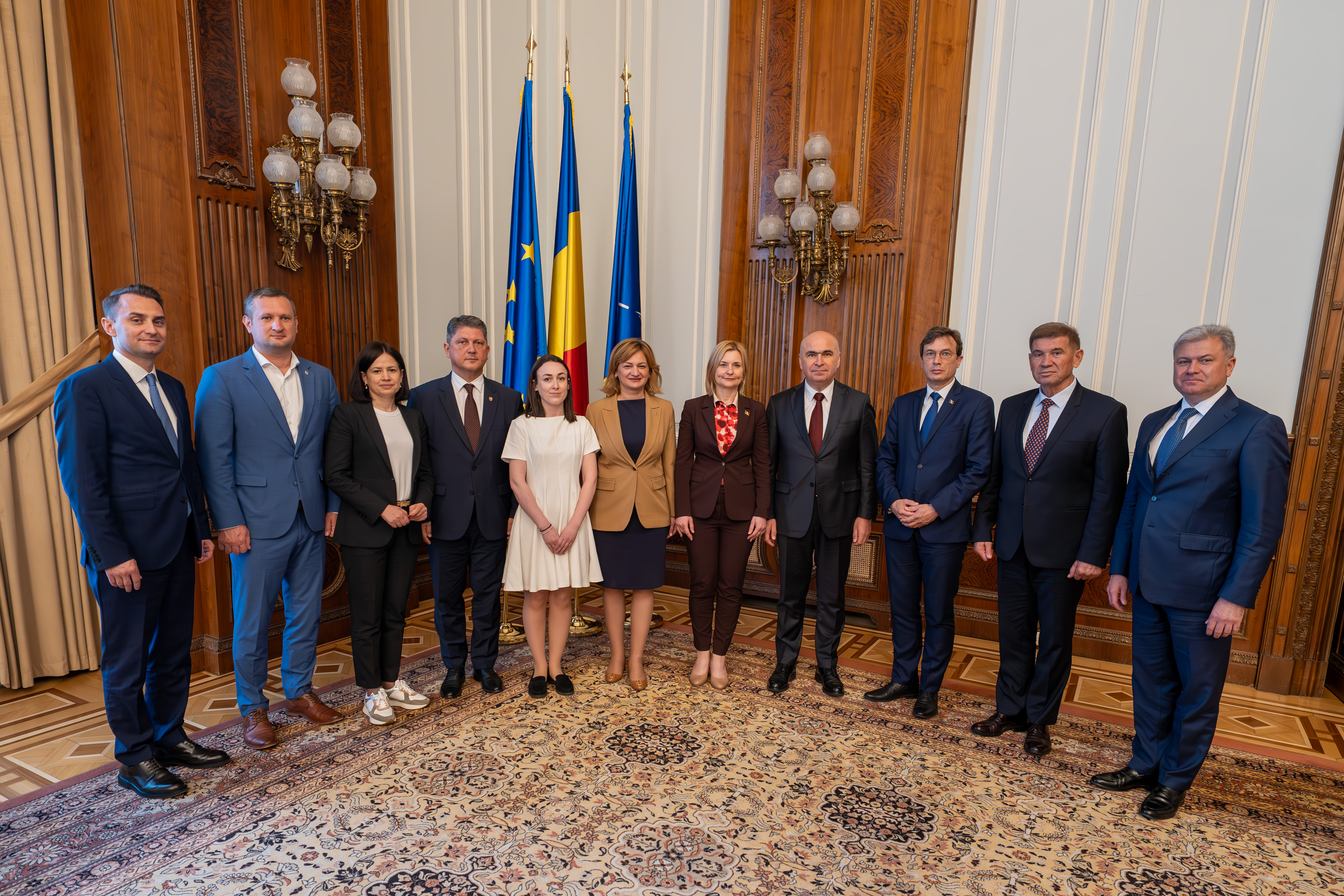 Întrevederea președintelui Senatului, Ilie Bolojan, cu delegația Comisiei de politică externă și integrare europeană din Parlamentul Republicii Moldova 